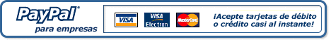 ¿Quiere poder aceptar tarjetas de crédito (o de débito) por una comisión de aproximadamente 2.9% y sin tener que pagar una cuota de inscripción (o de mantenimiento)?  Oprima AQUI, por favor para saber acerca de PayPal EN ESPAÑOL, inscribirse gratuitamente y empezar relativamente rápidamente.
