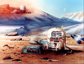 Mars Arctic Research Station Painting.